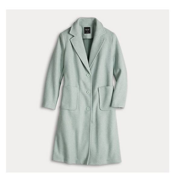 Simply Vera Vera Wang Jackets & Blazers - Simply Vera Vera Wang Mint Brushed Melton Coat - NEW
